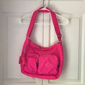 Kipling crossbody hot pink purse messenger bag